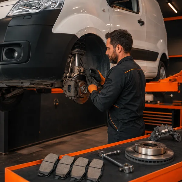 Serviço de freios em oficina Point Motors